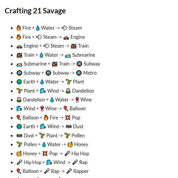 How to Make 21 Savage in Infinite Craft