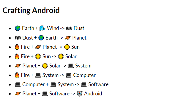 How to make Android in Infinite Craft