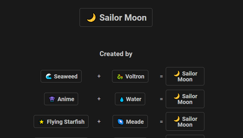 How To Make Sailor Moon In Infinite Craft