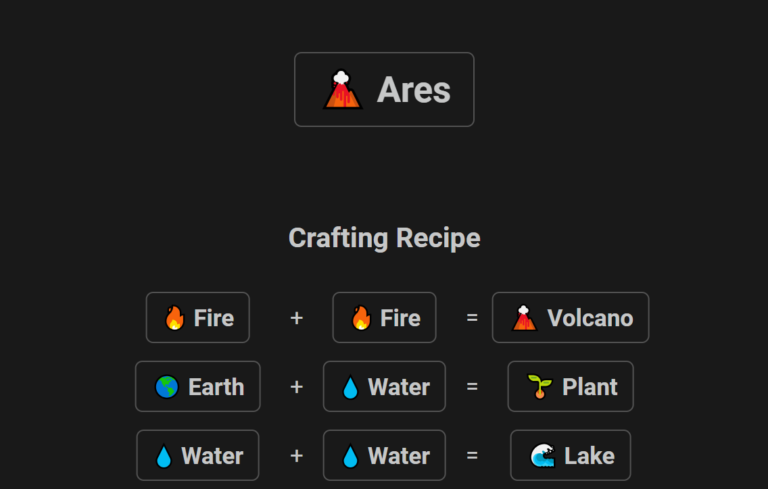 How to make Ares in Infinite Craft