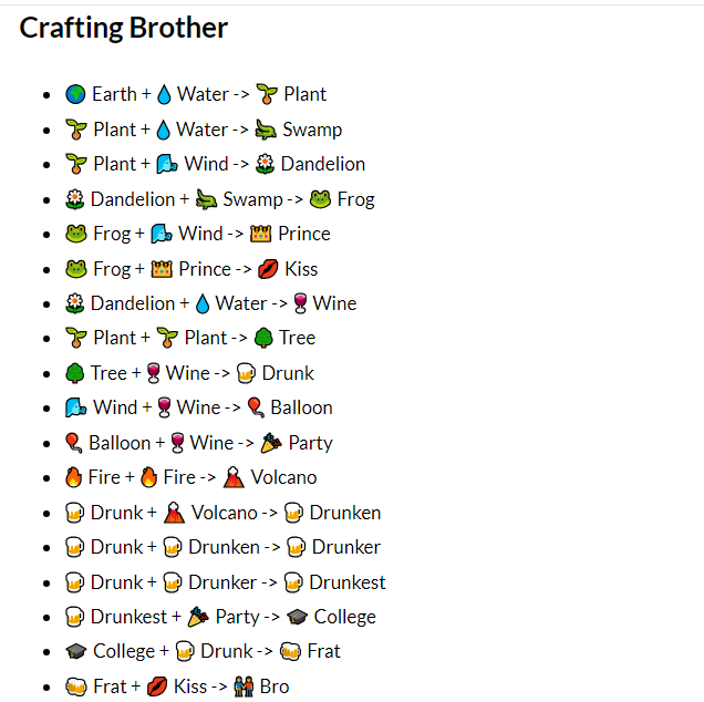 How to make Brother in Infinite Craft