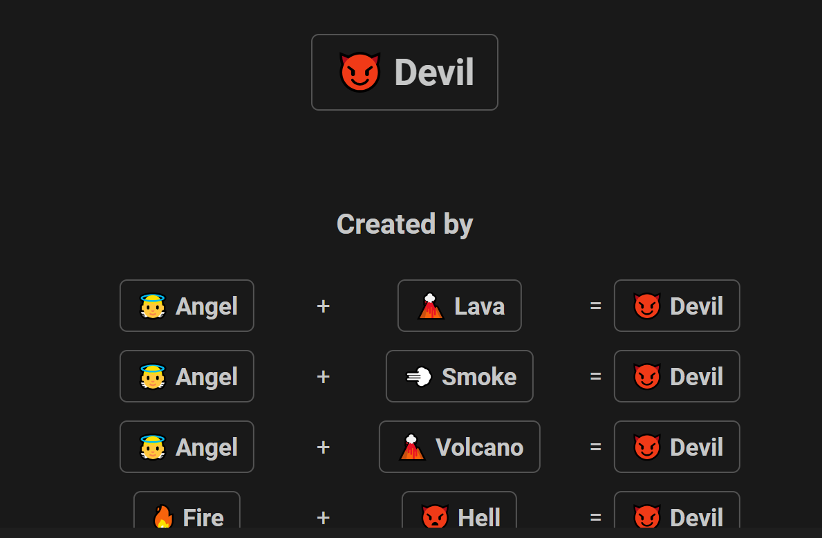 How to make Devil in Infinite Craft