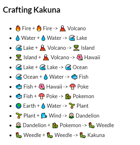 How to Make Kakuna in Infinite Craft