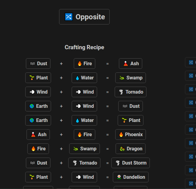 How to make Opposite in Infinite Craft