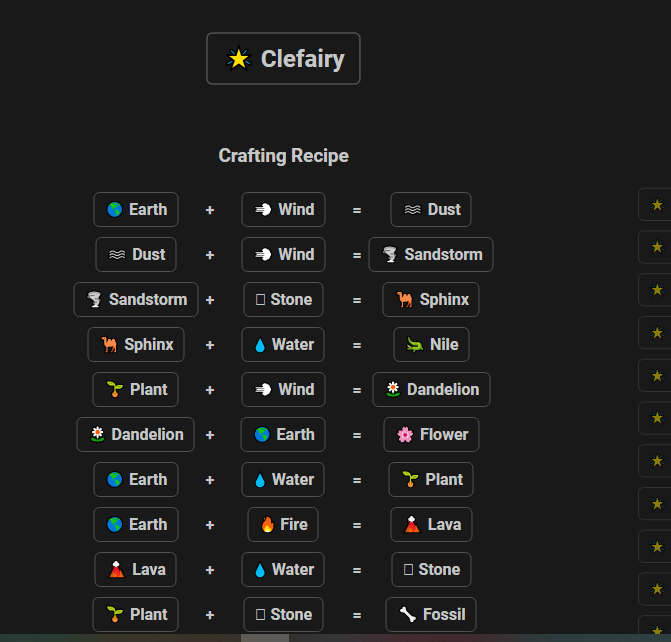 How to Make Clefairy in Infinite Craft