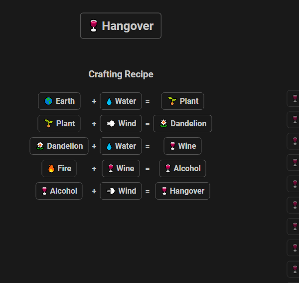 How to make Hangover in Infinite Craft