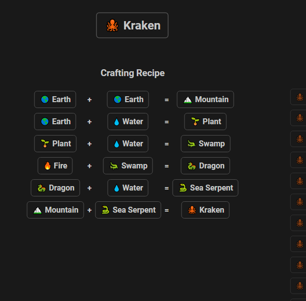 How to make Kraken in Infinite Craft