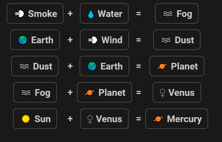 How to make Mercury in Infinite Craft