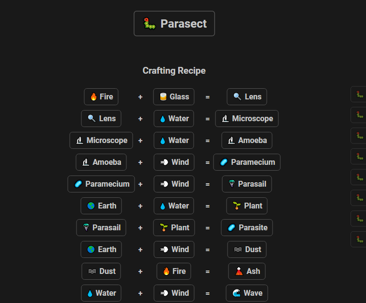 How to Make Parasect in Infinite Craft