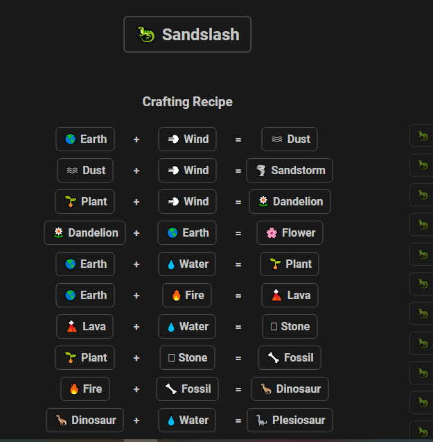 How to Make Sandslash in Infinite Craft