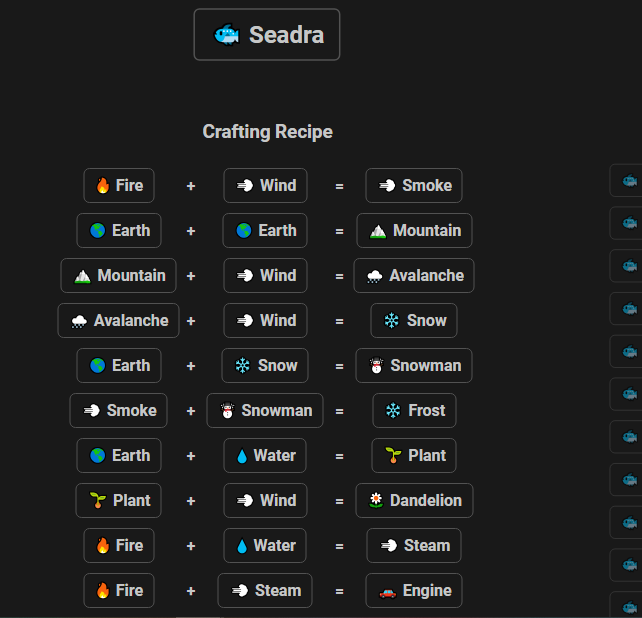 How to Make Seadra in Infinite Craft