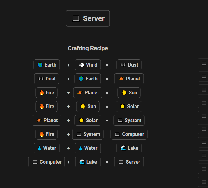 How to make Server in Infinite Craft