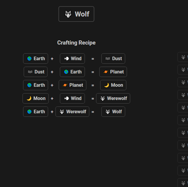 How to make Wolf in Infinite Craft